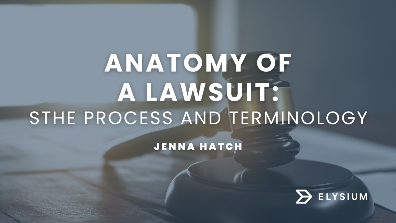 The Anatomy of a Lawsuit: The process and terminology